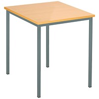 Serrion Square Table, 750x750x726mm, Beech
