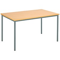 Serrion Rectangular Table, 1200x750mm, Beech