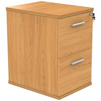 Polaris Foolscap Filing Cabinet, 2 Drawer, Beech