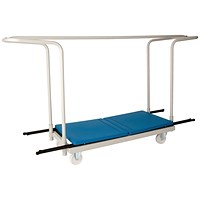 Titan Folding Exam Desk Trolley, 40 Capacity, 2200x600x1230mm