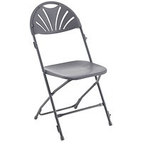 Titan Folding Chair 445x460x870mm Charcoal