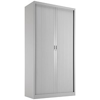 Talos Tall Tambour Unit, Supplied with 4 Shelves1000x450x1950mm, Grey