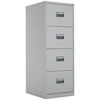 Talos Foolscap Filing Cabinet, 4 Drawer, Grey