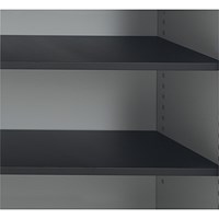 Talos Tambour Unit Black Shelf 850x380x20mm For Talos Side Opening Tambour Unit Cupboards