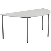 Jemini Semi Circular Multipurpose Table, 1600x800mm, White