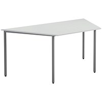 Jemini Trapezoidal Multipurpose Table, 1600x800mm, White