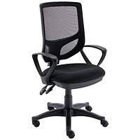 Astin Nesta Mesh Back Operator Chair with Fixed Arms, Black