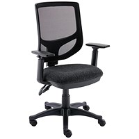 Astin Nesta Mesh Back Operator Chair with Adjustable Arms, Charcoal