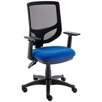 Astin Nesta Mesh Back Operator Chair with Fixed Arms, Blue