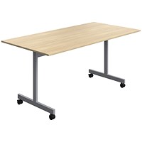 Serrion Rectangular Tilt Table, 1600x800mm, Oak