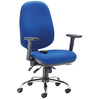 Arista Aire High Back Ergonomic Operator Chair, Blue