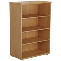 First Medium Bookcase, 3 Shelves, 1200mm High, Oak