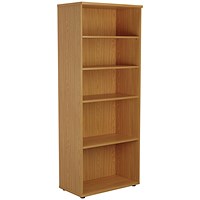First Extra Tall Bookcase, 4 Shelves, 2000mm High, Oak