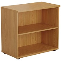 First Low Bookcase, 1 Shelf, 700mm High, Oak