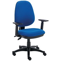 Astin Nesta Operator Chair with Adjustable Arms, Blue