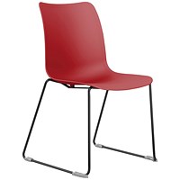 Jemini Flexi Skid Chair, Red Jemini Flexi Skid Chair, Red