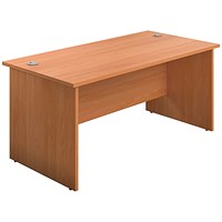 Jemini 1200mm Rectangular Desk, Panel End Leg, Beech Jemini 1200mm Rectangular Desk, Panel End Leg, Beech
