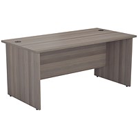 Jemini 1800mm Rectangular Desk, Panel End Leg, Grey Oak Jemini 1800mm Rectangular Desk, Panel End Leg, Grey Oak