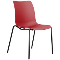Jemini Flexi 4 Leg Chair, Red Jemini Flexi 4 Leg Chair, Red