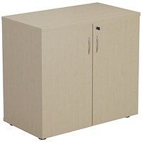 Jemini Desk High Wooden Cupboard, 1 Shelf, 730mm High, Maple Jemini Desk High Wooden Cupboard, 1 Shelf, 730mm High, Maple