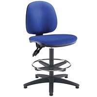 Arista High Rise Chair, Adjustable Footrest, Blue