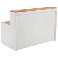 Jemini Two-Tone Reception Unit, 1400x800x740mm, Beech & White Jemini Two-Tone Reception Unit, 1400x800x740mm, Beech & White