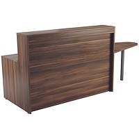 Jemini Reception Unit with Extension, 1400x800x740mm, Walnut Jemini Reception Unit with Extension, 1400x800x740mm, Walnut