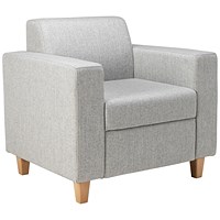 Avior Iceberg Fabric Armchair, Grey