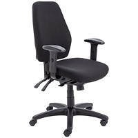 Avior Centro Call Centre Chair, Height Adjustable Arms, Black