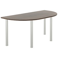 Jemini Semi Circular Multipurpose Table, 1600x800mm, Walnut