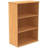 Polaris Medium Bookcase, 2 Shelves, 1204mm High, Beech