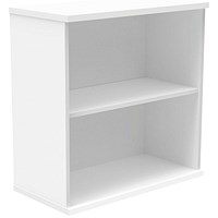 Polaris Low Bookcase, 1 Shelf, 816mm High, White