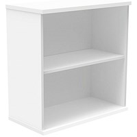 Polaris Low Bookcase, 1 Shelf, 816mm High, White Polaris Low Bookcase, 1 Shelf, 816mm High, White