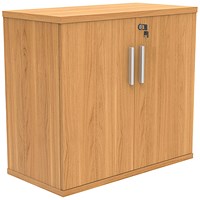 Polaris Desk High Cupboard, 1 Shelf, 730mm High, Beech