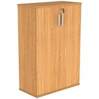 Polaris Medium Cupboard, 2 Shelves, 1204mm High, Beech