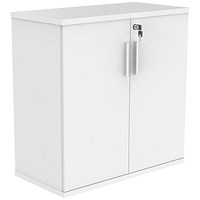 Polaris Low Cupboard, 1 Shelf, 816mm High, White Polaris Low Cupboard, 1 Shelf, 816mm High, White