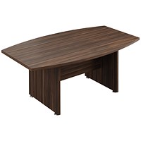Avior Executive Boardroom Meeting Table 1800x1150x750mm Dark Walnut