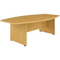Avior Executive Boardroom Meeting Table 2400x1250x750mm Nova Oak