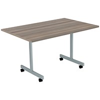 Jemini Rectangular Tilt Table, 1200x700mm, Grey Oak