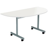 Jemini Semi-circular Tilt Table, 1400mm, White