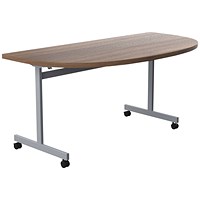 Jemini Semi-circular Tilt Table, 1600mm, Walnut