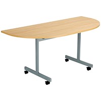 Jemini Semi-circular Tilt Table, 1600mm, Oak