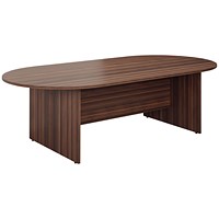 Jemini D-End Meeting Table, 1800mm, Walnut