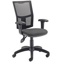 Jemini Medway High Mesh Back Operator Chair, Charcoal