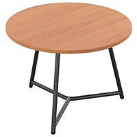 Jemini Trinity Round Table, 600mm Diameter, 435mm High, Beech