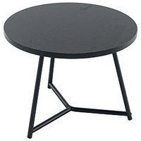Jemini Trinity Round Table, 600mm Diameter, 435mm High, Black Jemini Trinity Round Table, 600mm Diameter, 435mm High, Black