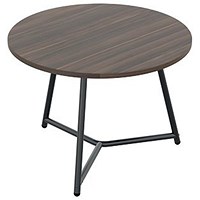 Jemini Trinity Round Table, 600mm Diameter, 435mm High, Walnut Jemini Trinity Round Table, 600mm Diameter, 435mm High, Walnut