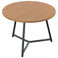 Jemini Trinity Round Table, 600mm Diameter, 435mm High, Oak Jemini Trinity Round Table, 600mm Diameter, 435mm High, Oak