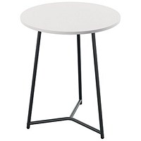 Jemini Trinity Round Table, 600mm Diameter, 735mm High, White