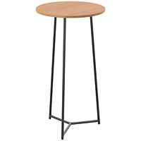 Jemini Trinity Round Table, 600mm Diameter, 1110mm High, Beech
